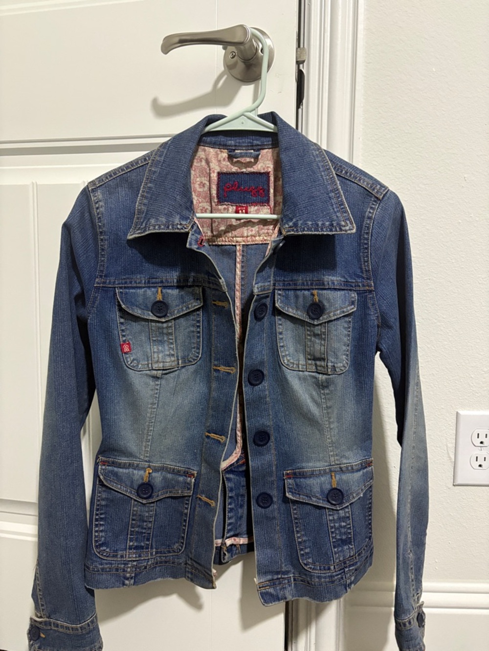 Plugg Women's Blue Denim Jean Jacket